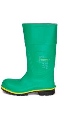 Respirex Chemical Resistant Hazmax Safety Boots With Steels Toe Cap And Mid-Sole, Size 7/41
